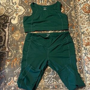 Torrid Dark Green Activewear Set